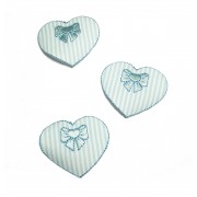 Marbet Iron-On Patch - Light Blue Heart